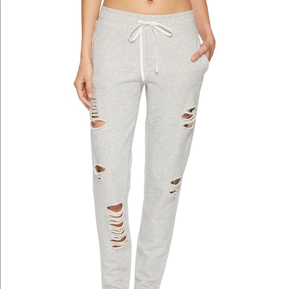alo ripped sweatpants